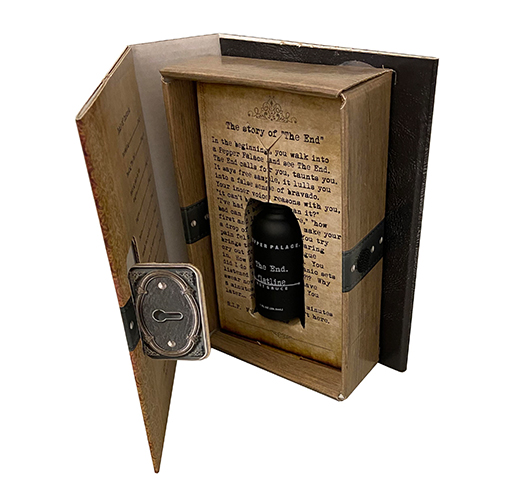 A book-shaped box